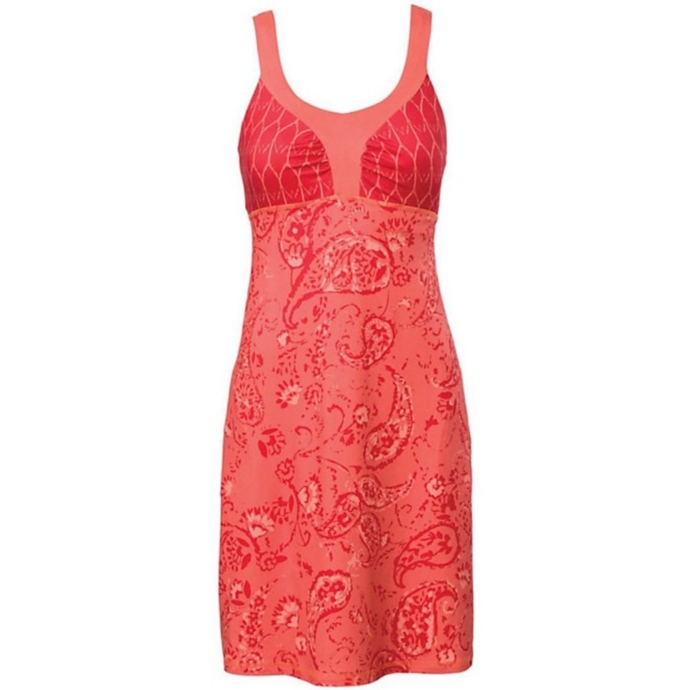 NWT Northface Candence orange floral print sleeveless dress with built in bra